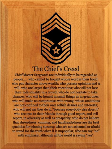 Air Force Cmsgt Creed - Promotion Script for Chief Master Sergeant - NHVIWN