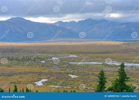 Denali National Park, George Parks Highway, Alaska Mountain Range Stock ...