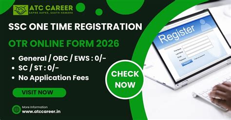 SSC One Time Registration OTR Online Form 2026 | ATC Career