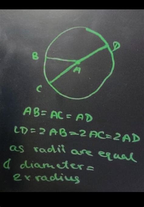D. Draw a circle of diameter 9 cm. Name its centre A, diameter CD and ...