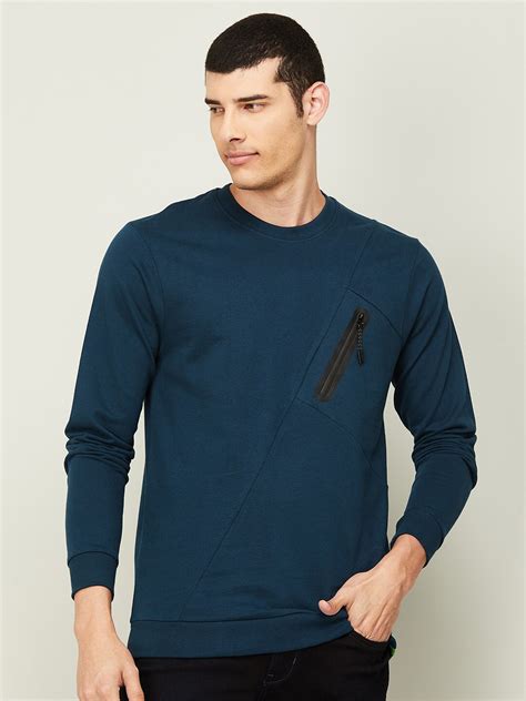 Buy Bossini Men Navy Blue Sweatshirt - Sweatshirts for Men 20239376 ...