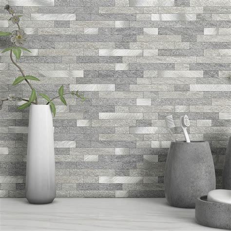 MOFIT 3D Stone Brick Backsplash Tile for Kitchen Peel and Stick Self ...