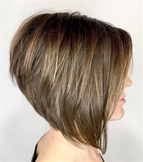 Angled Layered Lob | Stacked bob hairstyles, Bob hairstyles, Short bob ...