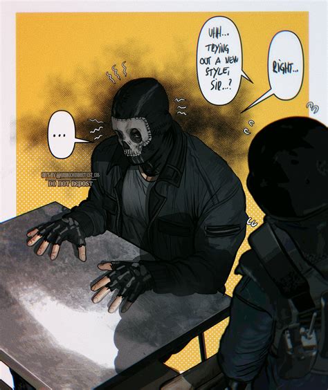 ghost (call of duty and 1 more) drawn by umikochannart | Danbooru