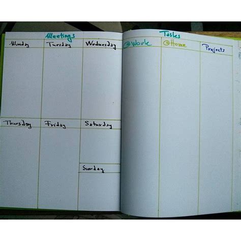 Image result for Bullet Journal Weekly Task Layout