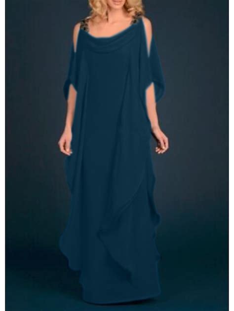 Sheath Mother of the Bride Dress Wedding Guest Elegant Plus Size Scoop ...