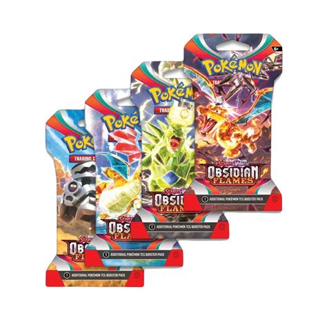 Pokemon - Scarlet & Violet - Obsidian Flames - Sleeved Booster Pack ...