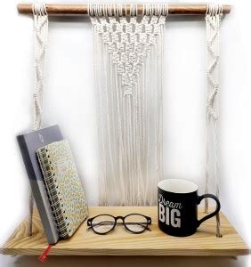 VAH White Designed Maxrema work Wall Shelf Wooden Wall Shelf Price in ...