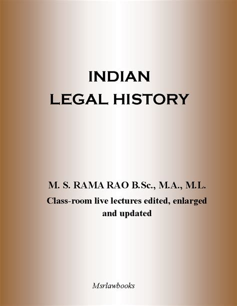 Indian Legal History: Key Events and Reforms (1600-1909) - Studocu