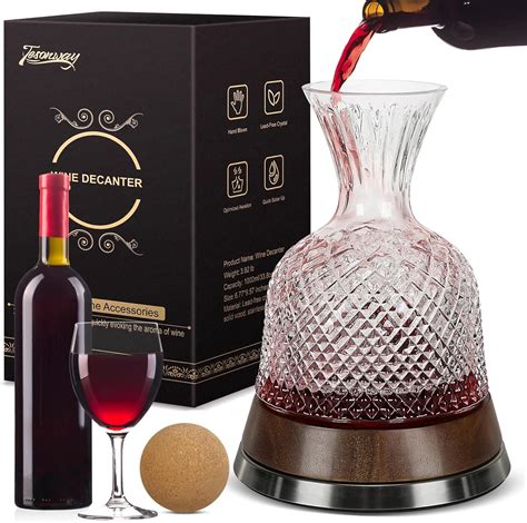 Amazon.com | Tesonway Wine Decanter, Wine Carafe Decanter, Lead-free ...