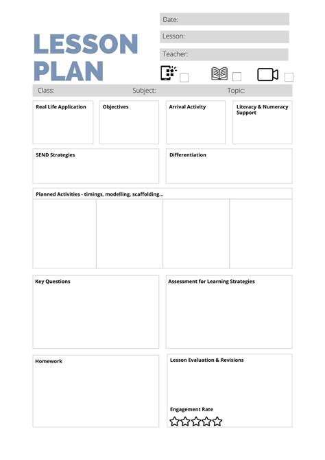 Image result for ESL Lesson Plan Template