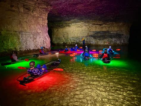 Paddle To An Underground Waterfall On The Mine Glow Tour In Kentucky ...