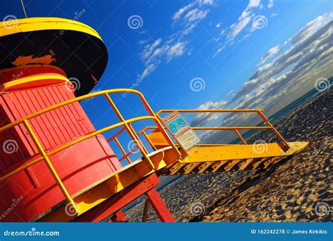 An Angled View of the Tenth Street Lifeguard Tower, Miami Beach ...