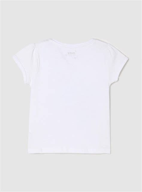 Buy Girls Pure Cotton Floral Printed Knit T-shirt Online at just Rs ...