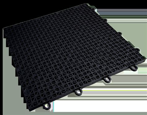 Garage Floor Tiles SnapFloors Garage Drain Tile – Interlocking Rubber ...