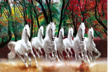 SEVEN RUNNING HORSE Paper Print - Art & Paintings posters in India ...