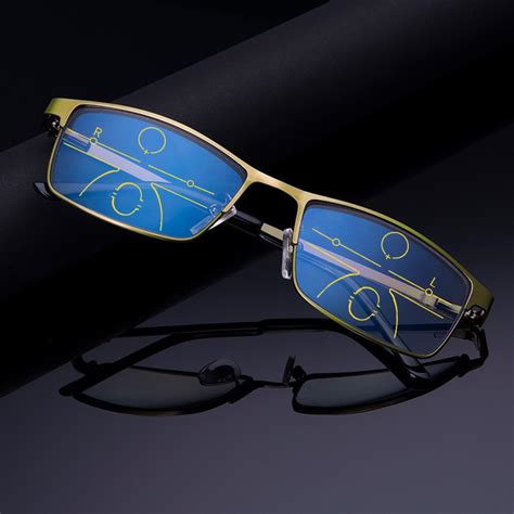 Unisex Progressive Multifocal Reading Glasses Anti-Blue-ray Near Dual ...