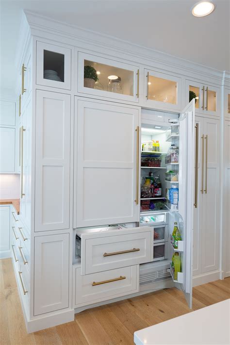 Hidden Fridge | Dream kitchens design, Lake house kitchen, Built in refrigerator