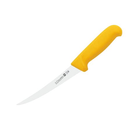 Cuchillo deshuesador curvo con hoja de 15 cm y mango de polipropileno ...