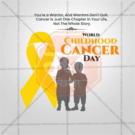 High-Quality World Childhood Cancer Day templates Design in Marathi ...