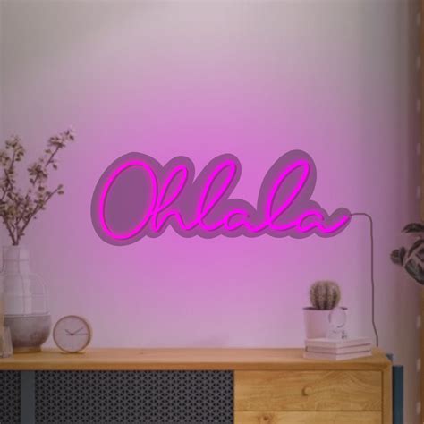 Oh la la Neon Sign - Modern LED Neon Light Signs for Decor – Aesthesy