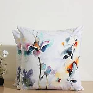 Buy Jamio Firati 16 inch x 16 inch Cushion Covers Floral Design Print ...