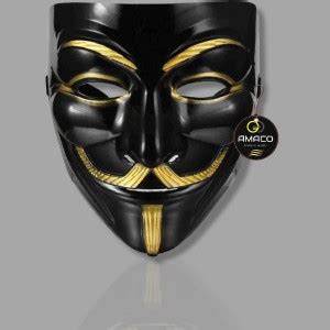 AMACO V for Vendetta plastic white face party mask & joker mask Party ...