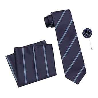 Buy Axlon Tie for Men – Striped Silk Neck Ties Set with Cufflinks ...