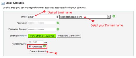 Image result for Create Domain Name Email Account