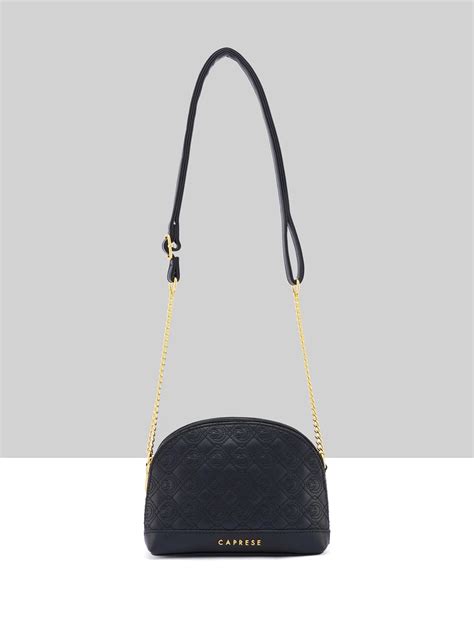 Caprese Rain Medium Black Sling Bag