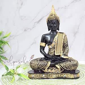 Buy nantan Handicrafts Meditating Sitting Buddha Idols for Home Decor ...