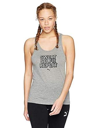 Puma Women's Essential Dri-Release Tank Top, Medium Gray Heather, XL ...