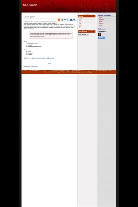 Image result for Simple Blogger Tem