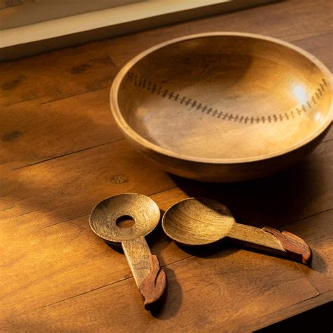 mango salad spoon natural (set of 2) - Ellementry – ellementry