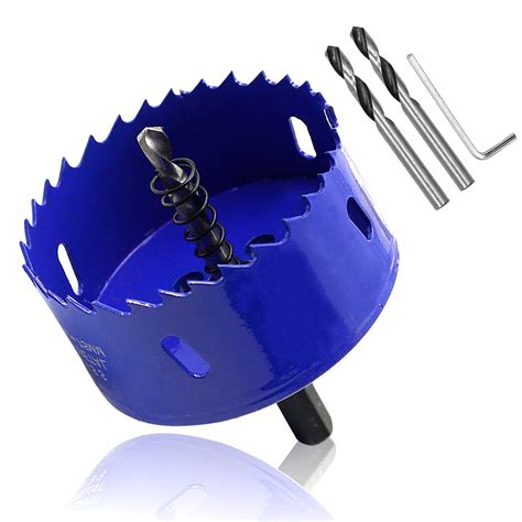 Luomorgo 3 inch 75mm Hole Saw, 1 1/4 inch Cutting Depth HSS Bi-Metal ...