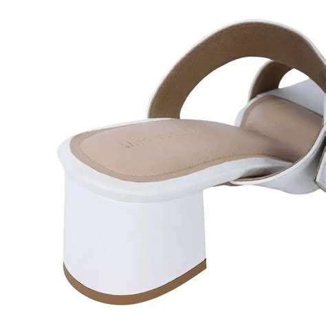 Buy Gabbana Trendy Block White Heels | Lino Perros