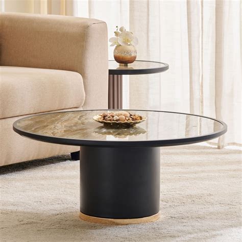 Buy Daniel Sintered Stone Top Coffee Table - Brown from Home Centre at ...