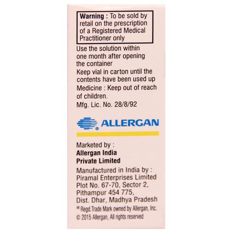 Glucomol 0.5% Eye Drop 5 ml Price, Uses, Side Effects, Composition ...
