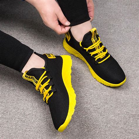 Buy Men's Breathable Running Shoes Travel Shoes Trend Casual Sports ...