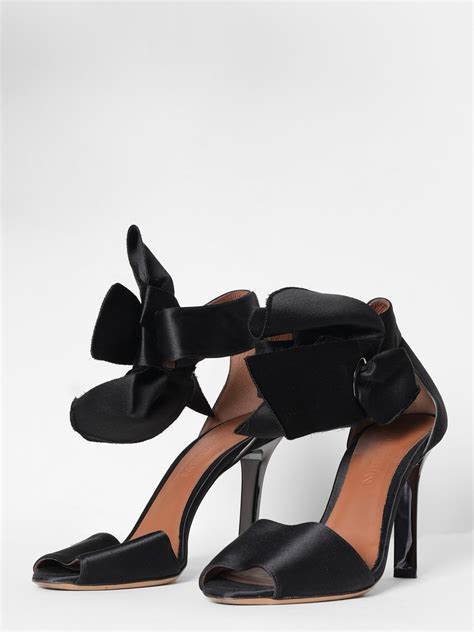 Emporio Armani Satin Bow Block Heels