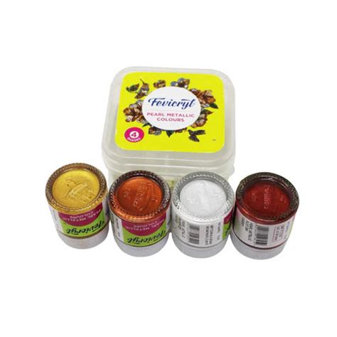 Fevicryl Pearl Metallic Colours 4 Shades – STATIONERY KINGDOM