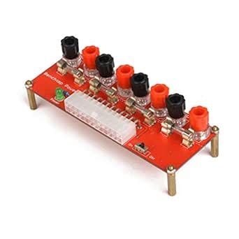 24Pins ATX Benchtop Power Board Computer Power Supply Breakout Adapter ...