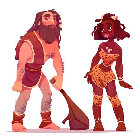 Cartoon prehistoric character | Free Vector
