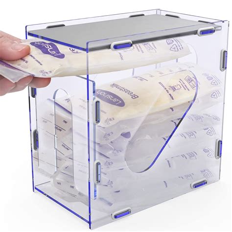 Breast Milk Storage Tower, Clear Milk Bags Organizer, Baby Feeding ...