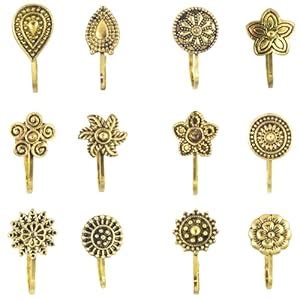 Buy PRIVIU Nose Rings for Women Nosepin for women Without Piercing Stud ...