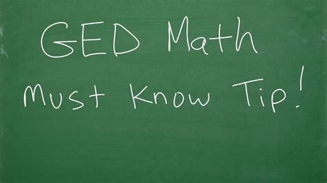 Image result for GED Math Tips and Tricks