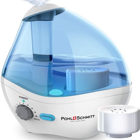Pohl+Schmitt Ultrasonic Humidifier for Bedrooms, Whisper-Quiet ...