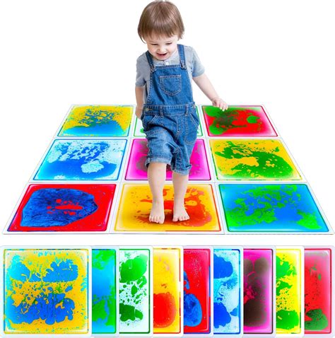 Sensory Floor Tiles: Liquid Play Mats Sensory Pads for Kids Toddlers ...