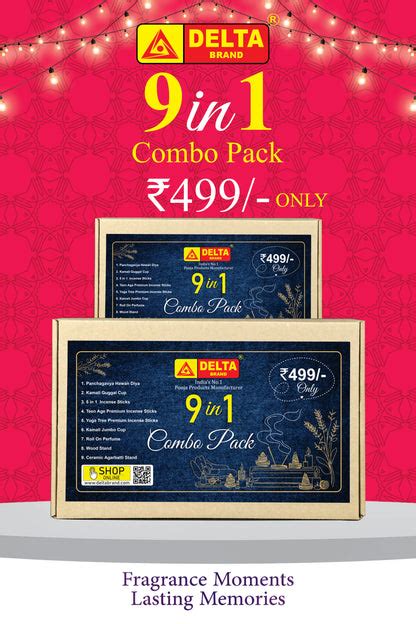 Delta Brand 9 in 1 Combo Pack @499