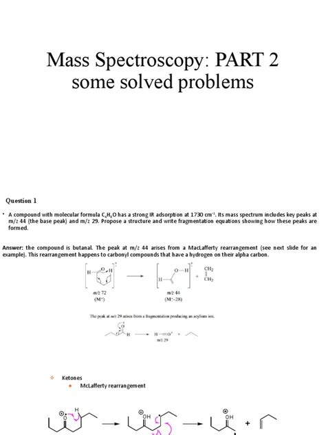 Image result for Mass Spectroscopy Practice Problems